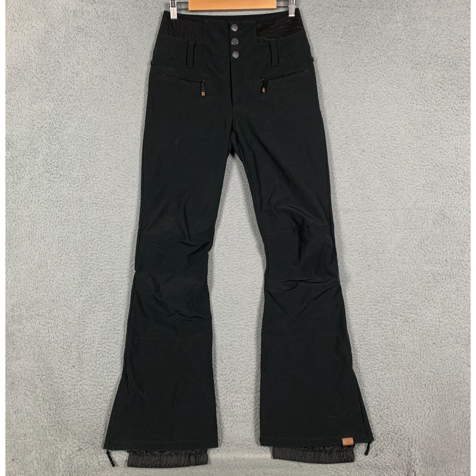 Roxy Rising High Pants Women's Medium True Black Fleece Lined Snow Ski Dryflight